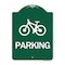 Signmission D4-3 Bicycle Parking Bicycle Parking, Green & White Aluminum Sign, 18" x 24", GW-1824-24199 A-DES-GW-1824-24199 - alternate 1